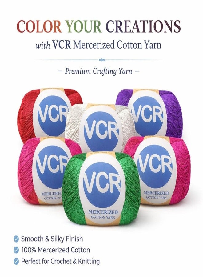 VCR 4 Ply Salmon Pink 100% Mercerized Cotton Yarn, 60 Grams Hank, 190 Meters Length, Cotton Combed Ball, Smooth and Glossy Crochet Yarn for Crochet and Knitting, Pack of 1, Suitable for DIY Crafts - Image 5