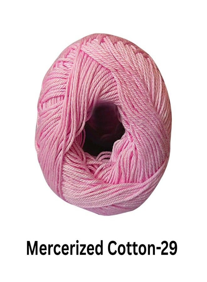 VCR 4 Ply Salmon Pink 100% Mercerized Cotton Yarn, 60 Grams Hank, 190 Meters Length, Cotton Combed Ball, Smooth and Glossy Crochet Yarn for Crochet and Knitting, Pack of 1, Suitable for DIY Crafts - Image 2