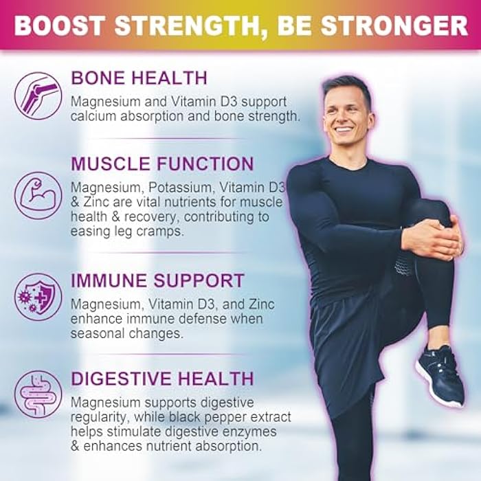 NEVISS Magnesium Gummies 400mg | 5-in-1 Magnesium Complex for Women & Men: Mag Glycinate, Citrate, Malate, Chloride & Taurate | w/Ashwagandha, D3 & Zinc for Relaxtion, Mood,Energy | Sugar-Free, Vegan, 60Cts - Image 5