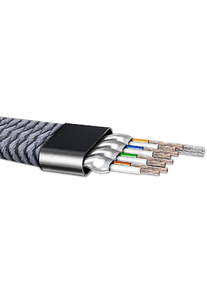 Generic Eight Types Of Woven Network Cable Finished Products 10 Gigabit Shielded Pure Copper Network Cable Indoor Home Computer Router Cable-Line Length:30m  - Image 2