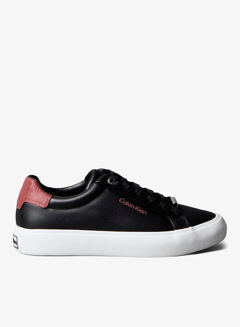CALVIN KLEIN Smooth Leather Embossed Logo Trainers