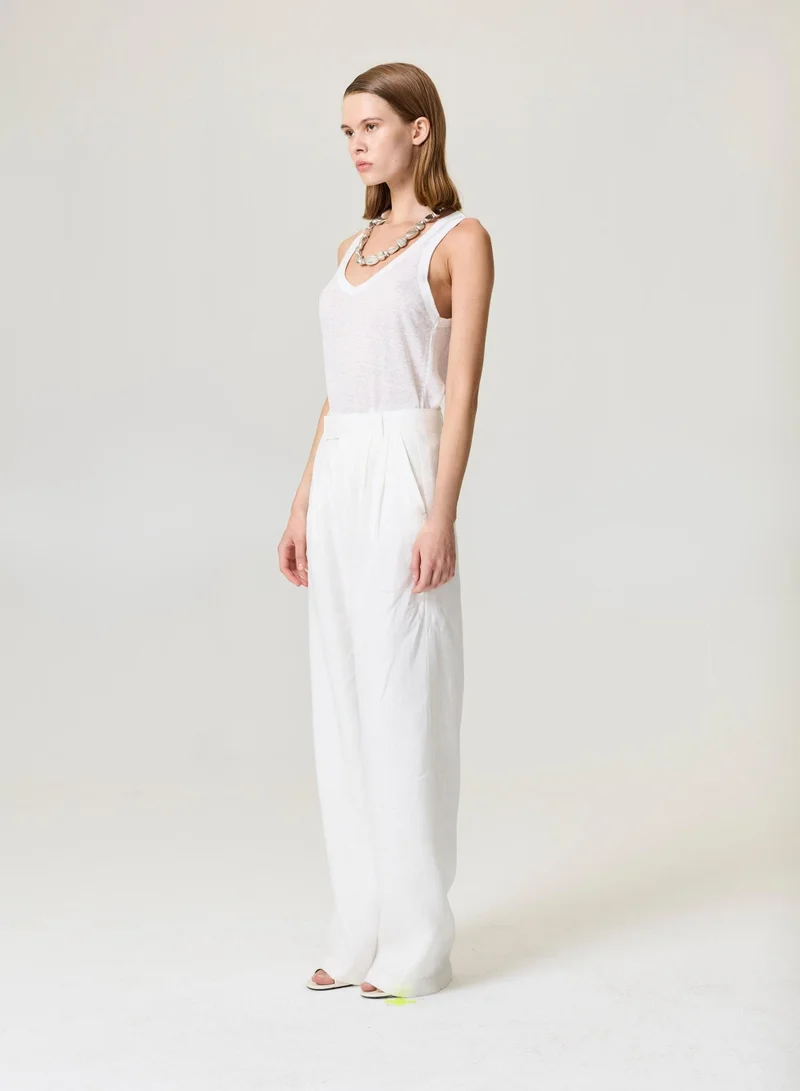 نوكتورن Wide Leg Linen Pants