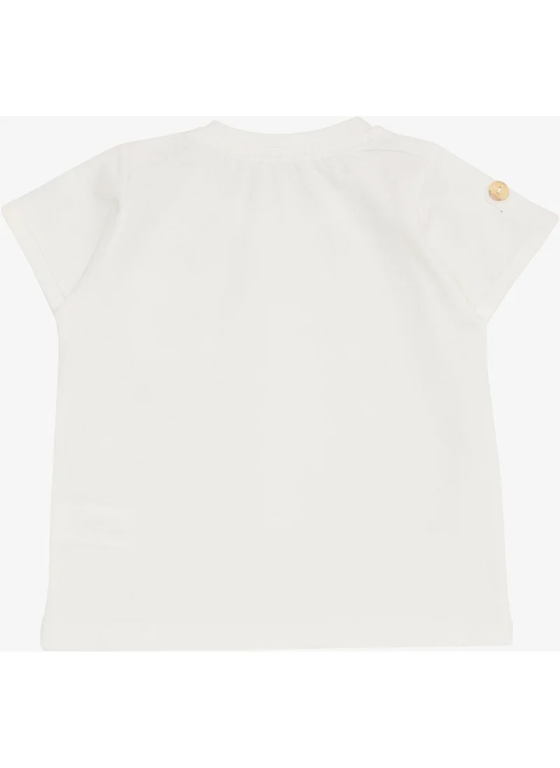بريز Baby Boy T-Shirt with Pockets and Button Accessories 9 Months-3 Years, Ecru