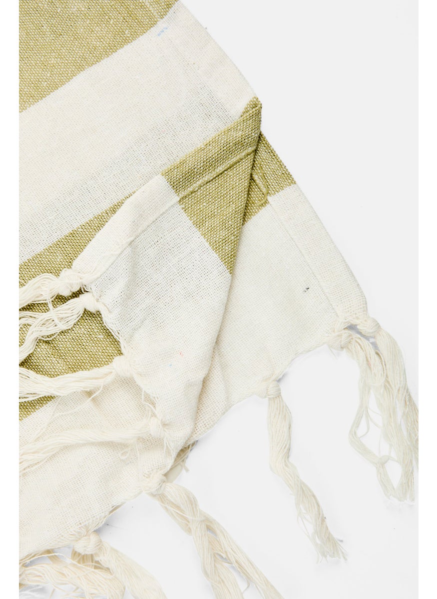 Muy Mucho Large Pareo 190 x 190 cm, Light Olive  - Image 3