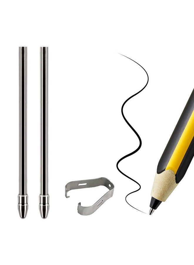 ريير أقلام رصاص بديلة دقيقة غير مهترئة متوافقة مع قلم ستيدلر نوريس الرقمي جامبو/كلاسيكي إي إم آر الرقمي، أطراف قلم حبر جاف من سبائك التيتانيوم تناسب قلم نوريس إي إم آر، قطعتان - Image 1