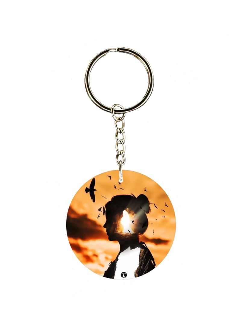Girl Printed Keychain