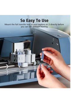 Excefore 3 in 1 Foil Transfer Kit, Foil Transfer Tool Replacement, Suitable for Maker /3, Explore, Explore One & Explore Air 2/3, Including Fine, Medium, Bold Blades (Blue)  - Image 2