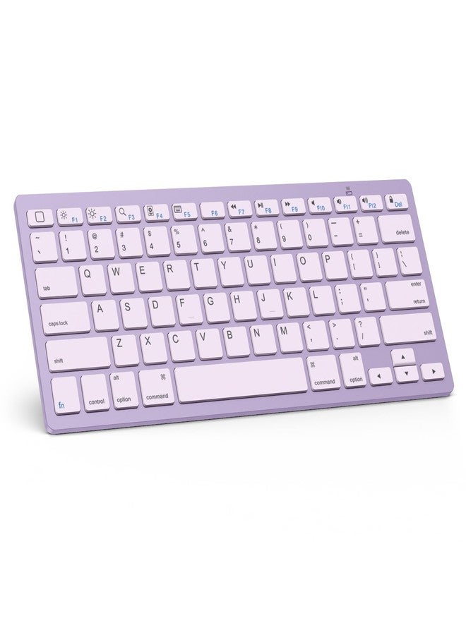 OMOTON Bluetooth Keyboard Compatible with iPad 10th Generation, iPad 10.2 (9th/8th/7th), iPad Pro 13/12.9/11 inch, iPad Air/Mini and More Bluetooth Enabled Devices, Purple - Image 1