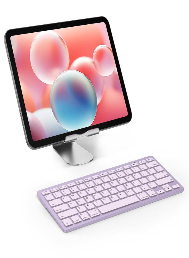 OMOTON Bluetooth Keyboard Compatible with iPad 10th Generation, iPad 10.2 (9th/8th/7th), iPad Pro 13/12.9/11 inch, iPad Air/Mini and More Bluetooth Enabled Devices, Purple - Image 2