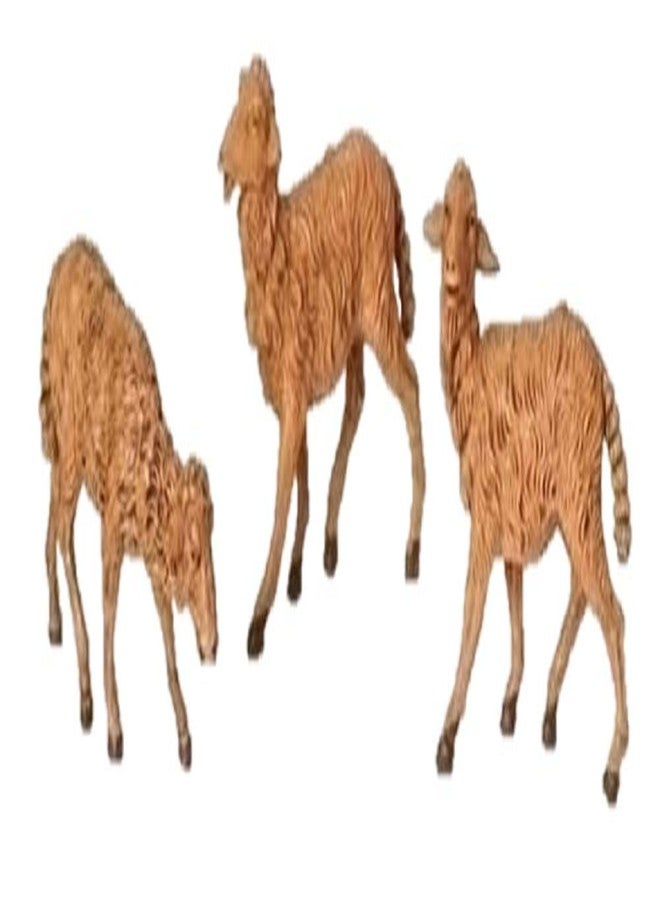 Fontanini by Roman, Brown Sheep 3-Piece Set, 7.5" Collection, Nativity Figures, Made in Italy - Image 1