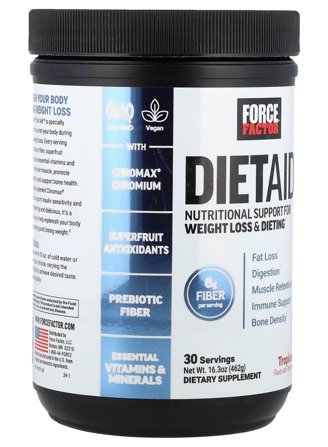 Force Factor DietAid™ Tropical Fruit 16.3 oz (462 g) - Image 2