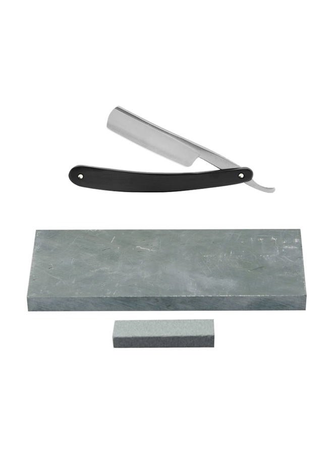 Grandslam Shaving Straight Razor Kit, Steel Cutthroat Straight Razor With Leather Strop, Sharpening Stone, Shaving Brush, Stainless Steel Shaving Bowl, Shaving Soap, Gift for Men - Image 5