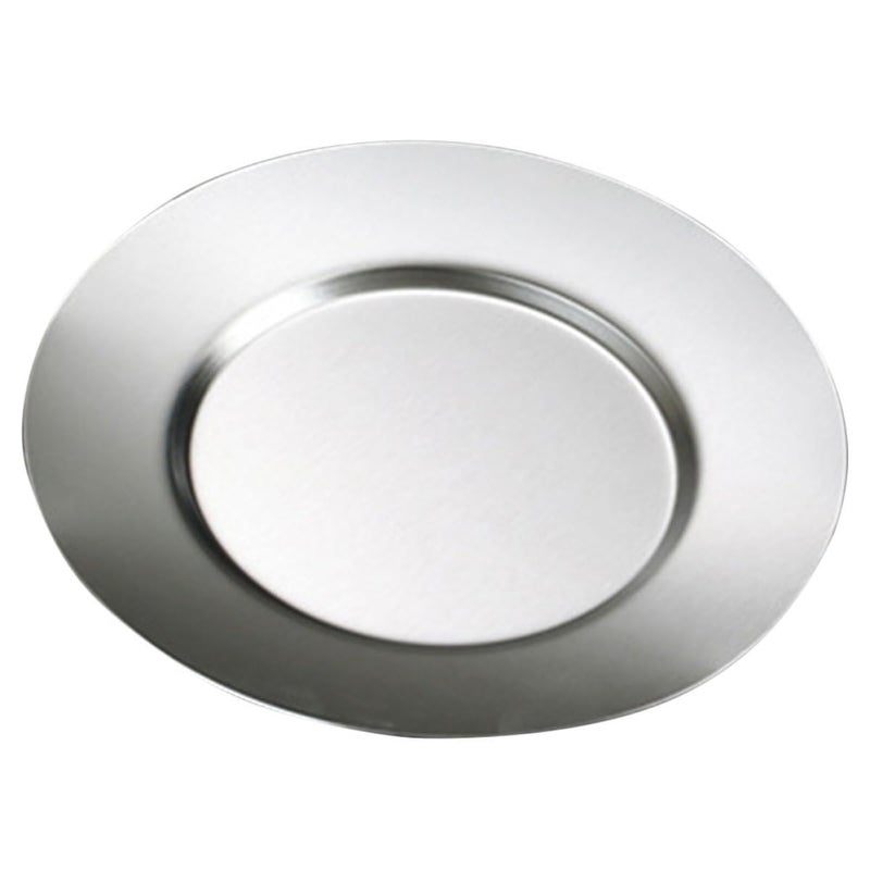 Stainless Steel Round Serving Plate 18cm Shallow Dish for Dessert Food Camping Outdoor BBQ Home Use - Image 2