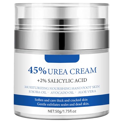Grospe Urea Cream 45 Plus 2 Salicylic Acid Callus Remover Foot Moisturizer Hand Foot Cream For Dry Cracked Feet from Toes to Heels Elbows Knees Softens Skin Exfoliates Dead Skin Smoothing Skin - Image 1