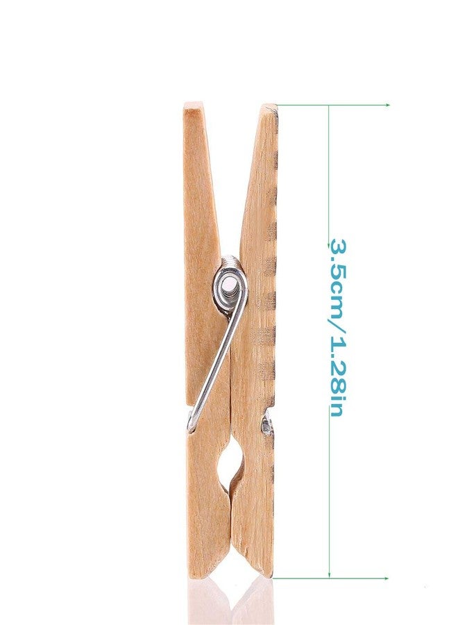 DECORA 3.5cm/1.38in Colorful Painted Wood Clothespin 100 Pieces for Photo Clips Scrap Booking Crafts Gift Wrapping - Image 4