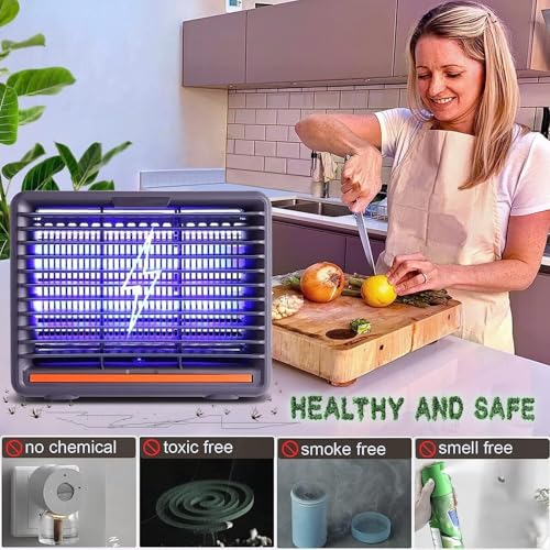 LACOSSI International Eco Friendly Electronic LED Mosquito Killer Machine Trap Lamp, Theory Screen Protector Mosquito Killer lamp for House,USB Power Electronic Night Light for Kids (Gray) - Image 4