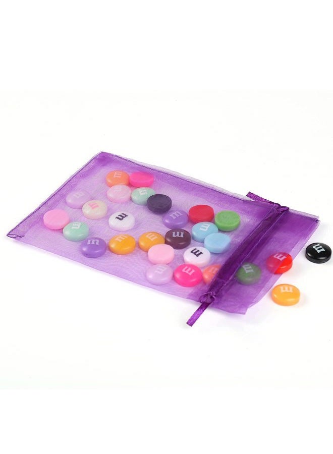 ANZNKU 50 Pack Organza Bags 4 x 6 inch Premium Sheer Drawstring Favor Bags for Candy Jewelry Party Wedding Christmas Favor Gift Bags (Purple) - Image 4
