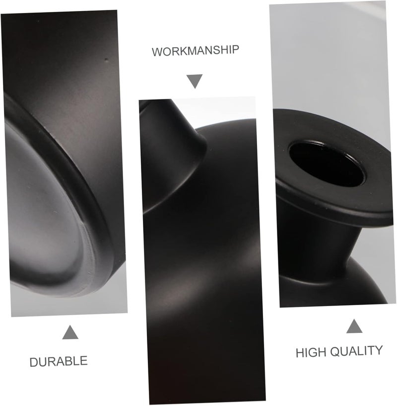 woobles Scent Diffuser 4 pcs Replacement Fragrances Matte Sticks Party Supplies Bottles Accessories Reed Black Oz/Refillable and Fragrance Oils Decoration Empty DIY Glass Crafts Glass Containers Matte Blackx2pcs 6.6x6.6cmx2pcs - Image 2