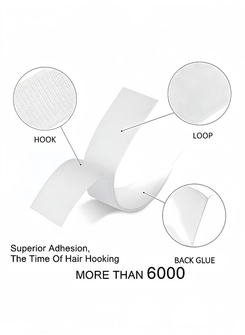 Peachjoy Hook and Loop Strip Tape 8M Self Adhesive Sticky Back Fastening Tape 20mm Wide (8M White)  - Image 3