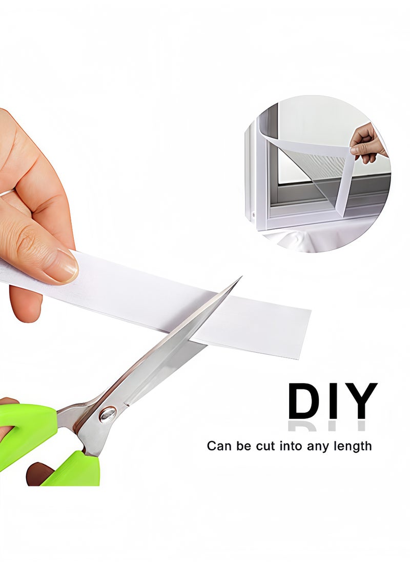 Peachjoy Hook and Loop Strip Tape 8M Self Adhesive Sticky Back Fastening Tape 20mm Wide (8M White)  - Image 5