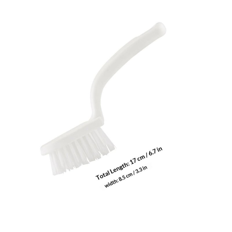 Hard Bristle Cleaning Brush Set 5PCS White For Kitchen Crevice Tile Grout Windows - Image 3