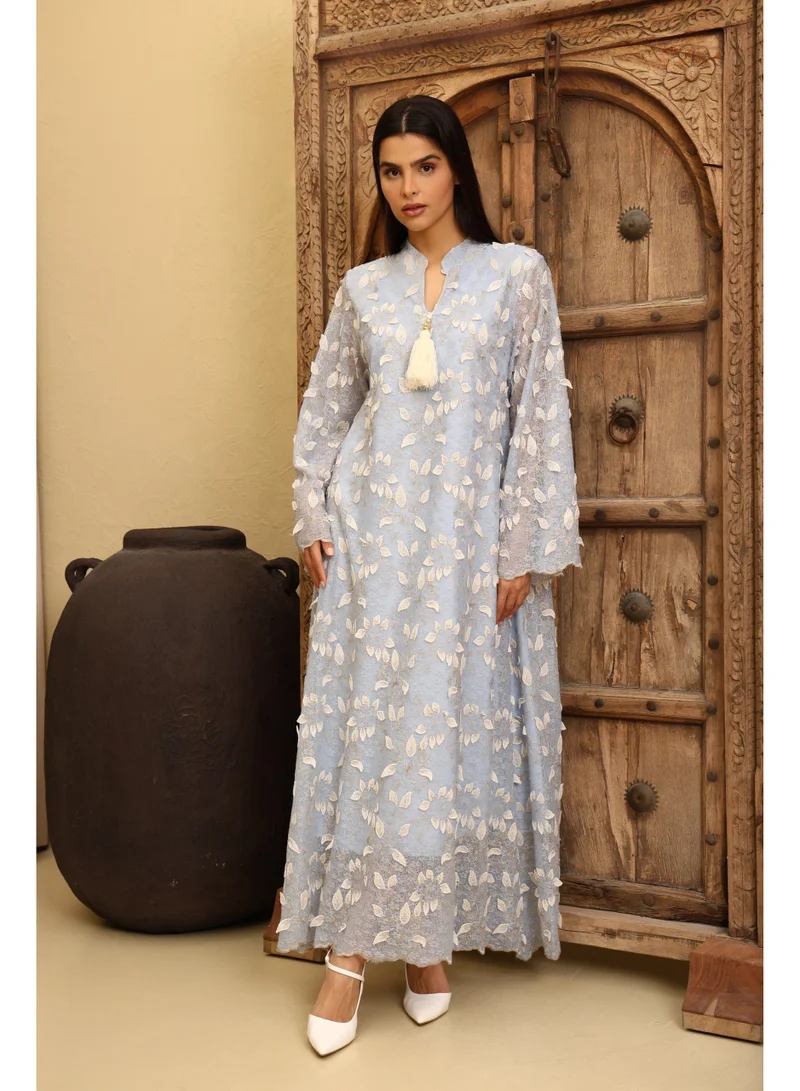 اكسا جلابية اككسا مليكة IK5030 ازرق