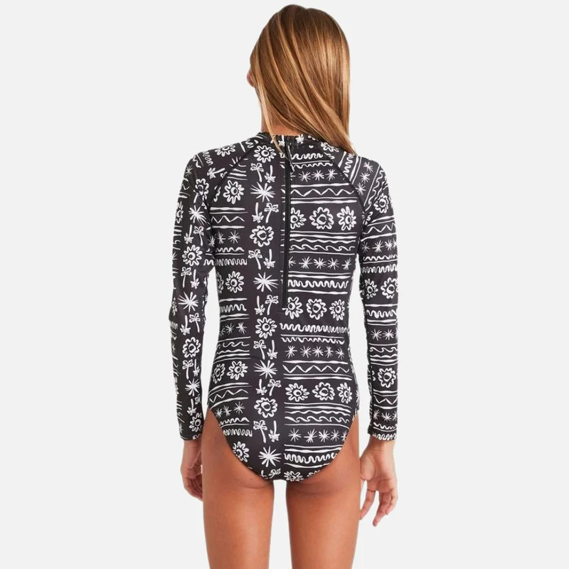 بيلابونج Lost On You Long Sleeve Bodysuit Rash Vest - Kids