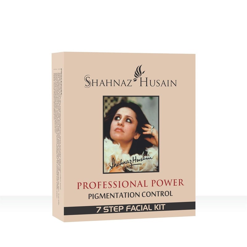 Shahnaz Husain مجموعة شحناز حسين الاحترافية للعناية بالوجه 7 خطوات لبشرة متألقة مضادة للشيخوخة تنظيف عميق 48 جرام مجموعة كاملة للعناية بالوجه في المنزل على طراز الصالون 48 جرام عبوة من 2 للتحكم في التصبغ - Image 1