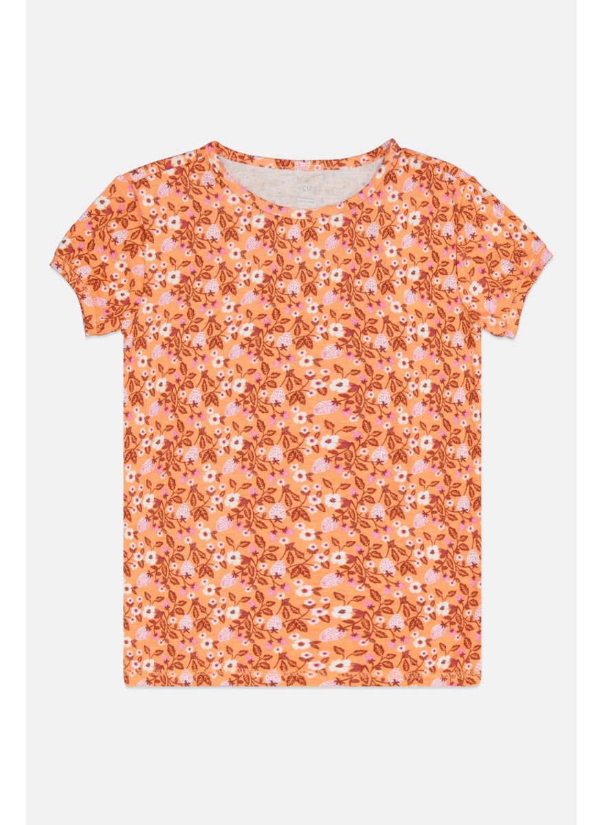 GAP Kids Girl 2 Pieces Floral Print Pyjama Sets, Multicolor  - Image 3