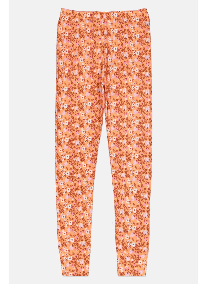 GAP Kids Girl 2 Pieces Floral Print Pyjama Sets, Multicolor  - Image 5