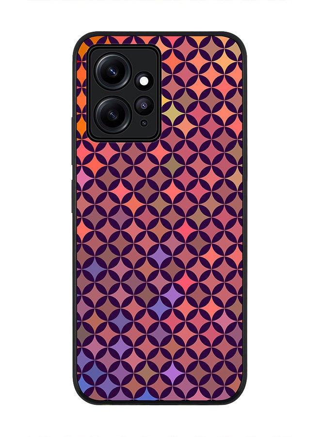 Stylizedd Rugged Black edge case for Redmi Note 12 4G Slim fit Soft Case Flexible Rubber Edges Anti Drop TPU Gel Thin Cover - Wall Of Diamonds - Image 1
