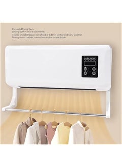 Generic Wall Heaters for Indoor Use Electric - Small Space Heater Office, Mini Desk Heater for Bedroom/Bathroom, Wall Mount Heaters for Indoor Use with Remote - Heated Towel Racks for Bathroom (A)  - Image 2