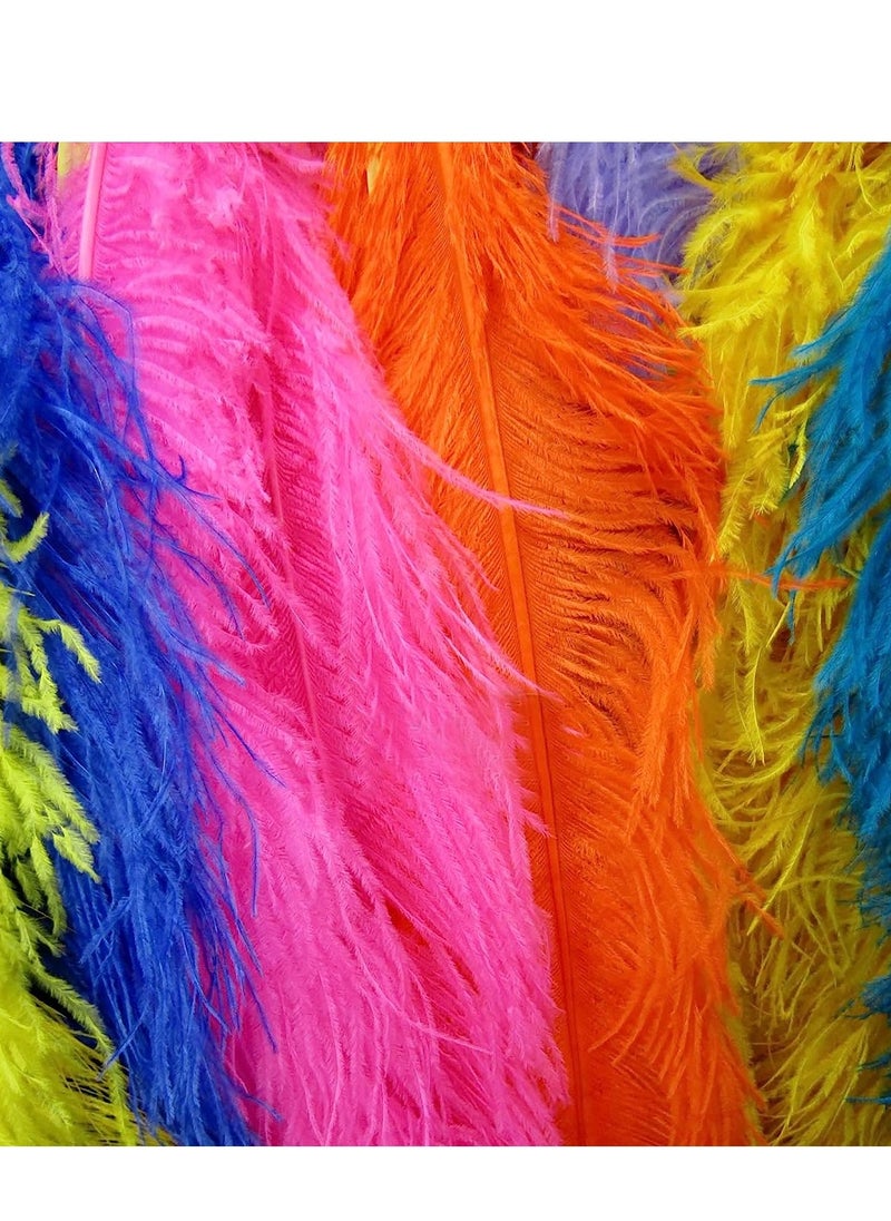 Excefore 16 pcs Color Ostrich Feathers 10-12 inch(25-30 cm) Bulk for Wedding Party Centerpieces, Flower Arrangement and Home, Gatsby Decorations  - Image 4