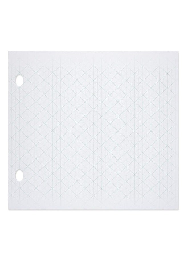 Koala Tools Gridded Flip Book Paper, 120 Sheets, 1/8 inch Isometric Grid for Pixel Art, 4.5" x 2.5" with Blank Reverse Side, Pre-Punched Holes Fit Light Pads: for Drawing and Sketching Pixel Art Animations - Image 2