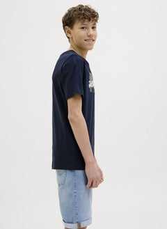 Jack & Jones Junior Kids Logo Crew Neck T-Shirt  - Image 3
