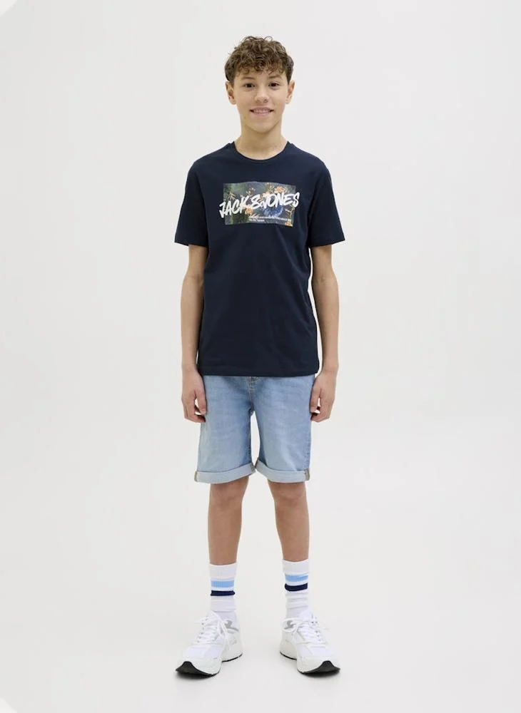Jack & Jones Junior Kids Logo Crew Neck T-Shirt