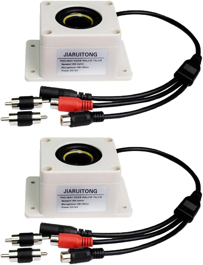 klarako2 Pieces Waterproof Outdoor Microphone Speaker for Security IP Camera - Image 2