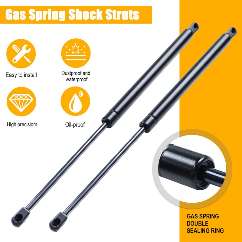 Dekalaii 2 Pcs Gas Struts 17 Inch 28 lbs Prop Shock Lift Springs Rod Struts for Leer ARE SnugTop Camper Shell Truck Topper C16-02622 C1602622 - Image 3