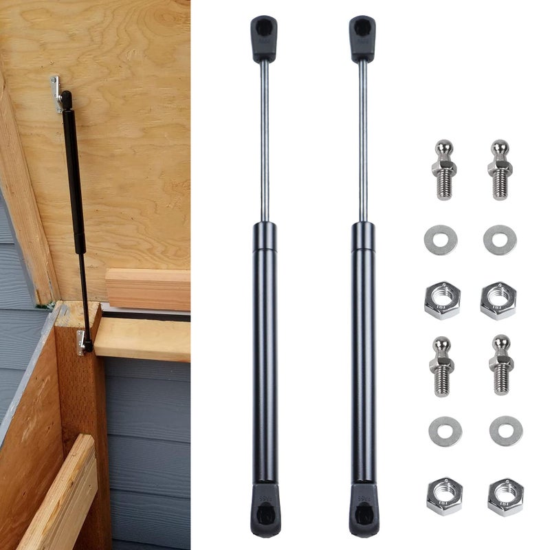 Dekalaii 2 Pcs Gas Struts 17 Inch 28 lbs Prop Shock Lift Springs Rod Struts for Leer ARE SnugTop Camper Shell Truck Topper C16-02622 C1602622 - Image 1