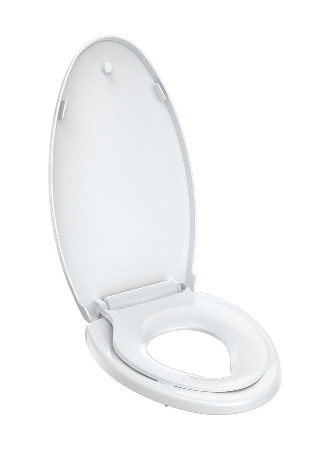 GAOMON Toilet Seat with Toddler Seat Elongated, PP Material Family Toilet Seat Cover, Soft Close Adult & Toddler Seats, Easy to Clean, Safe Potty Training Solution for Kids, Bathroom Upgrade for Home - Image 1