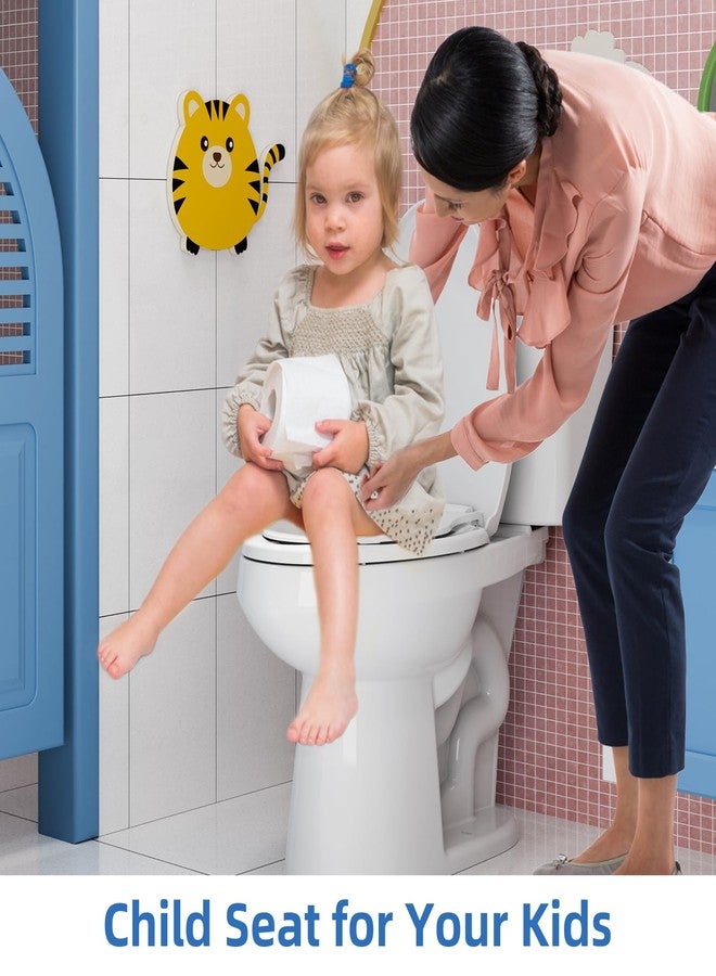 GAOMON Toilet Seat with Toddler Seat Elongated, PP Material Family Toilet Seat Cover, Soft Close Adult & Toddler Seats, Easy to Clean, Safe Potty Training Solution for Kids, Bathroom Upgrade for Home - Image 3