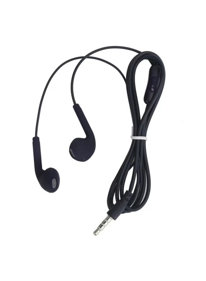 U19 Comfortable Wired Earphones with Built-in Microphone, Black - Image 1