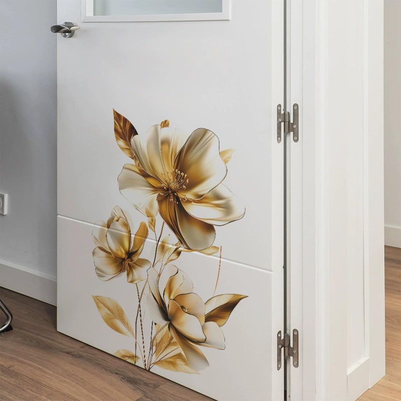 TUOKING Flowers Wall Stickers Decor,Removable Wall Murals Peel and Stick Modern Wall Art Decal Home Decor for Kitchen,Bedroom,Living Room - Image 2
