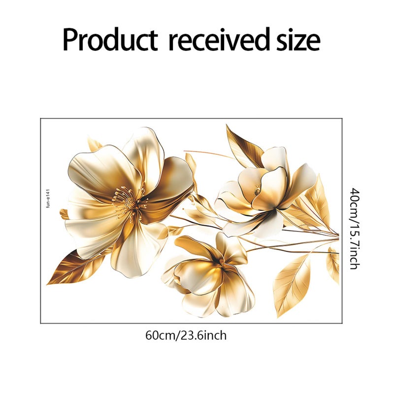 TUOKING Flowers Wall Stickers Decor,Removable Wall Murals Peel and Stick Modern Wall Art Decal Home Decor for Kitchen,Bedroom,Living Room - Image 3