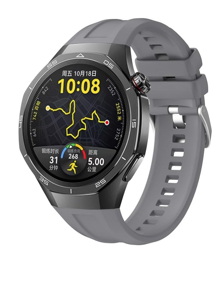 ماركة غير محددة Silicone Straps Compatible with Huawei GT 5 Pro 46 mm / GT5 46 mm / GT4 46mm Sports Wristbands Replacement Waterproof Silicone Strap  - Image 3
