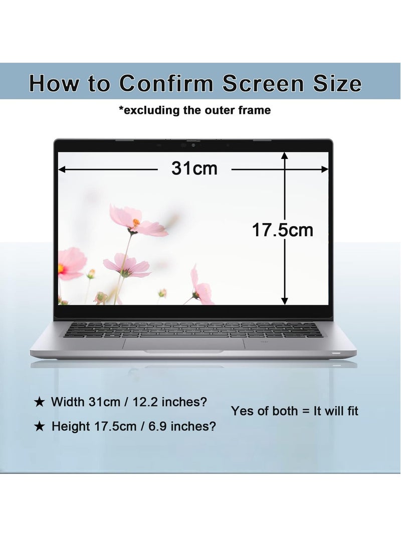 Laptop Privacy Screen 14 Inch Compatible With Lenovo Hp Dell Acer Asus Thinkpad Envy Xps, 16:9 Aspect Removable Anti Glare Blue Light Filter Protector, 14inch Computer Monitor Privacy Shield  - Image 4