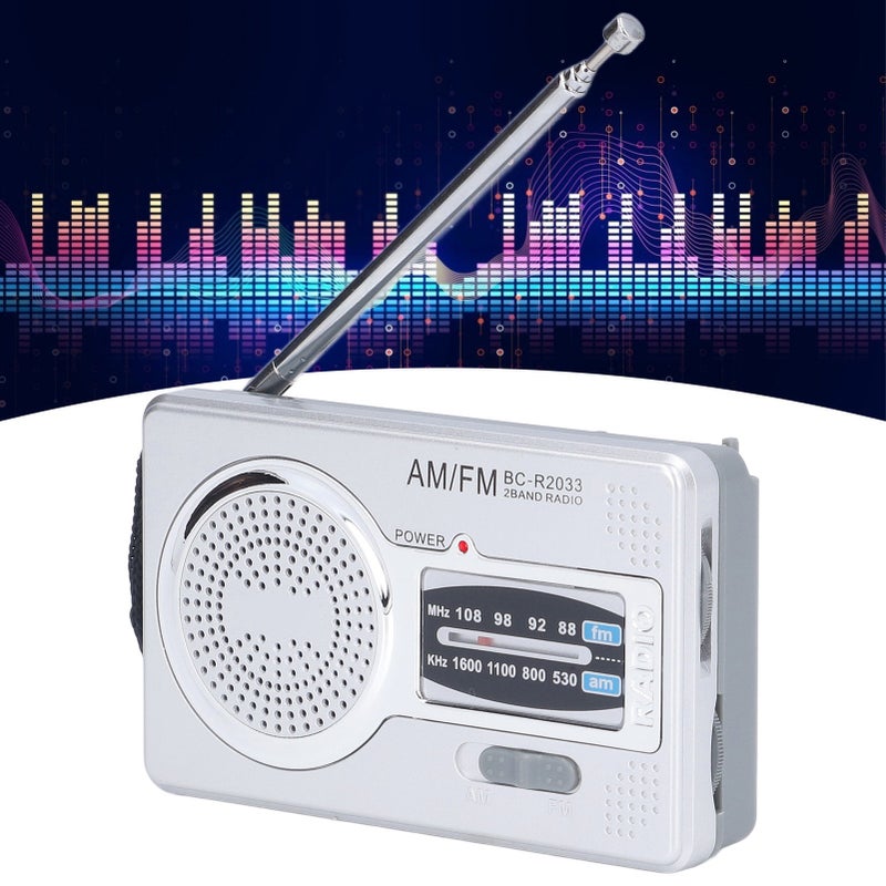 AM FM Radio Battery Power Supply Waterproof Plastic Material Portable Radio Receiver for Outdoor Entertaining(BC-R2033 ) - Image 2