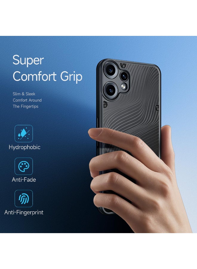 دوكس دوتشيز ايمو جراب لموبايل Nothing CMF Phone 2 Pro جراب نحيف وشفاف مطفي مصنع من البولي يوريثين الحراري بولي كربونات البولي بروبلين سيليكون - اسود - Image 3