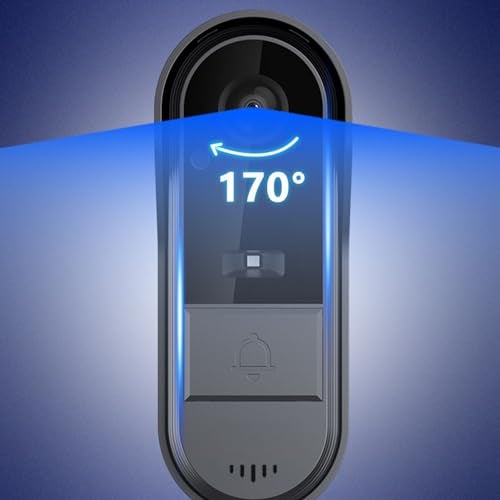 Sanpyl نظام الاتصال الداخلي بالفيديو بدون أسلاك، شاشة 4.3 بوصة مع كاميرا باب بدقة 1080 بكسل، رؤية ليلية، 8 ميجابكسل بزاوية واسعة 170°، حديث ثنائي الاتجاه، IP66 - Image 5