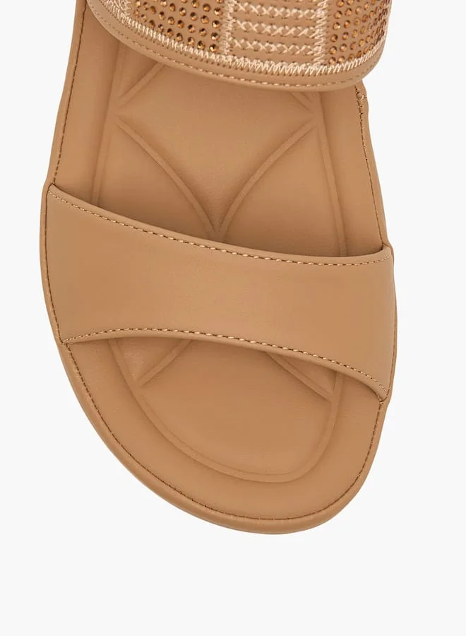 Le Confort Women Embellished Slip-On Sandals with Wedge Heels